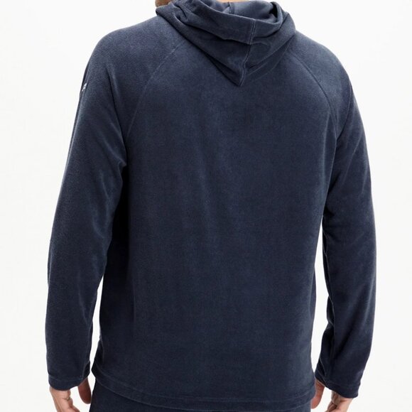 Fabletics Hoodie M - The Island Terry Blue Lightweight Butter Soft Pullover NWT - Picture 2 of 4